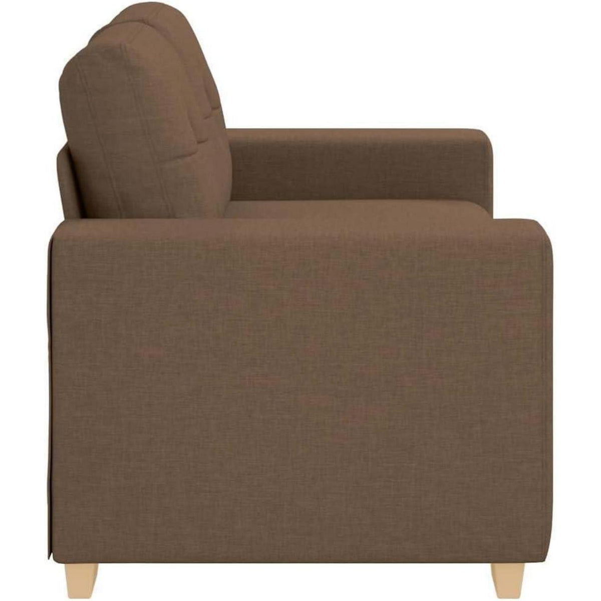 Modernes Sofa Braun 120cm – Stoff Sessel für Wohnzimmer