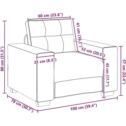 Modernes Sofa Dunkelgrau – Bequemer Sessel für Wohnzimmer