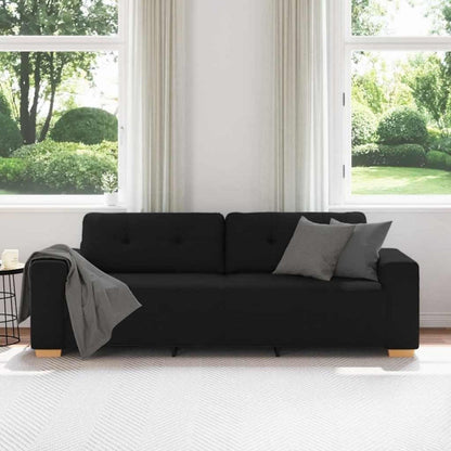 Modernes Sofa Schwarz 180 cm – Stoff & Wohnzimmer
