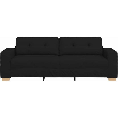 Modernes Sofa Schwarz 180 cm – Stoff & Wohnzimmer