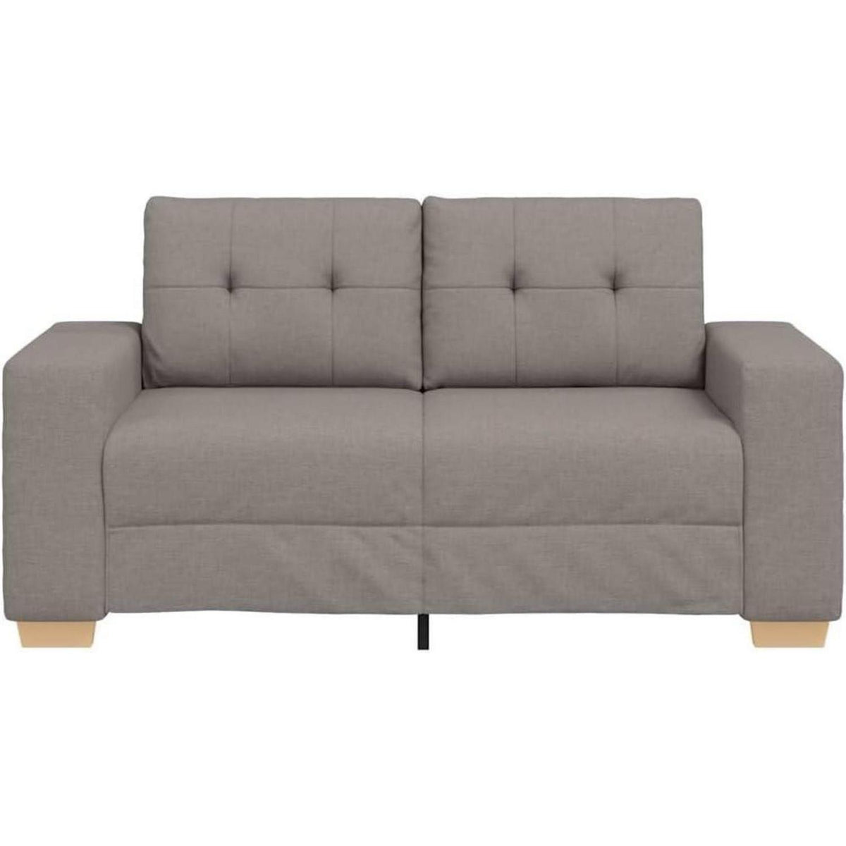 Modernes Sofa Taupe – Stoff Sessel für Wohnzimmer 120cm