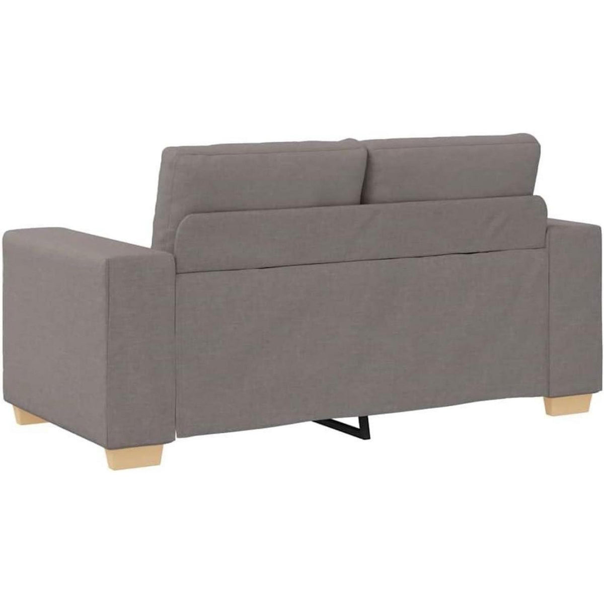 Modernes Sofa Taupe – Stoff Sessel für Wohnzimmer 120cm