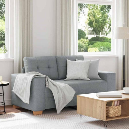 Modernes Sofa Stoff Hellgrau 120 cm – Wohnzimmer Sessel