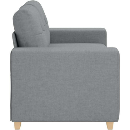 Modernes Sofa Stoff Hellgrau 120 cm – Wohnzimmer Sessel