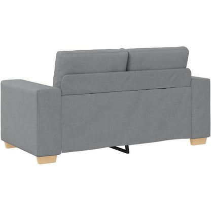 Modernes Sofa Stoff Hellgrau 120 cm – Wohnzimmer Sessel