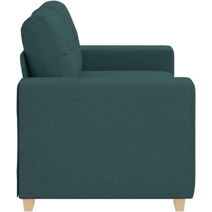 Modernes Sofa Dunkelgrün – Stoff Sessel für Wohnzimmer 120cm