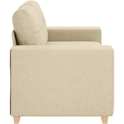 Modernes Sofa Stoff Creme 120 cm – Wohnzimmer Sessel