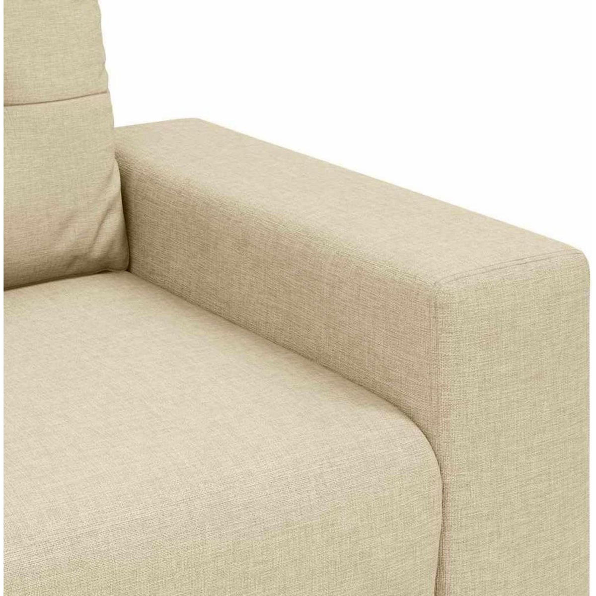 Modernes Sofa Stoff Creme 120 cm – Wohnzimmer Sessel
