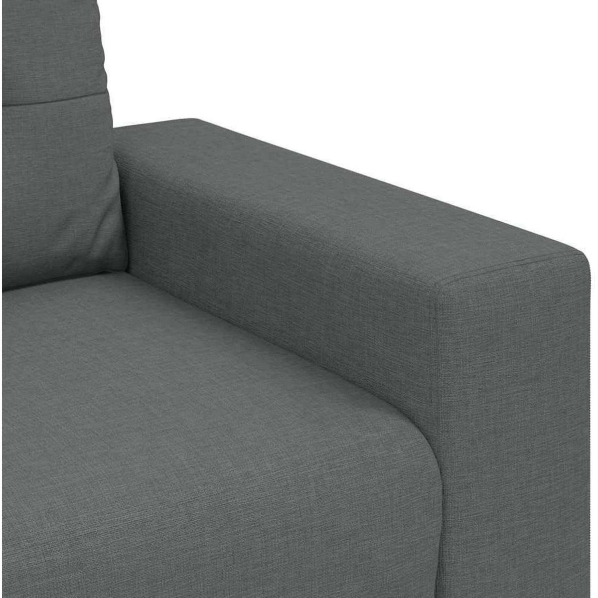 Modernes Sofa Dunkelgrau – Stoffsofa für Wohnzimmer 120cm