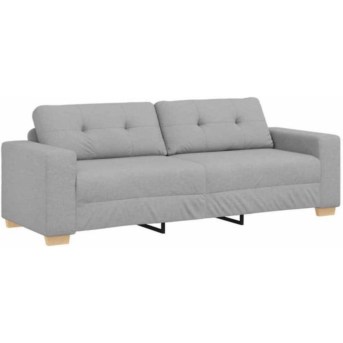 Modernes Sofa Wolkengrau 180 cm – Bequemes Wohnzimmer Sofa