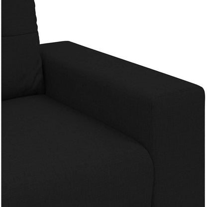 Modernes Sofa Schwarz 120cm – Stoff Sessel Wohnzimmer