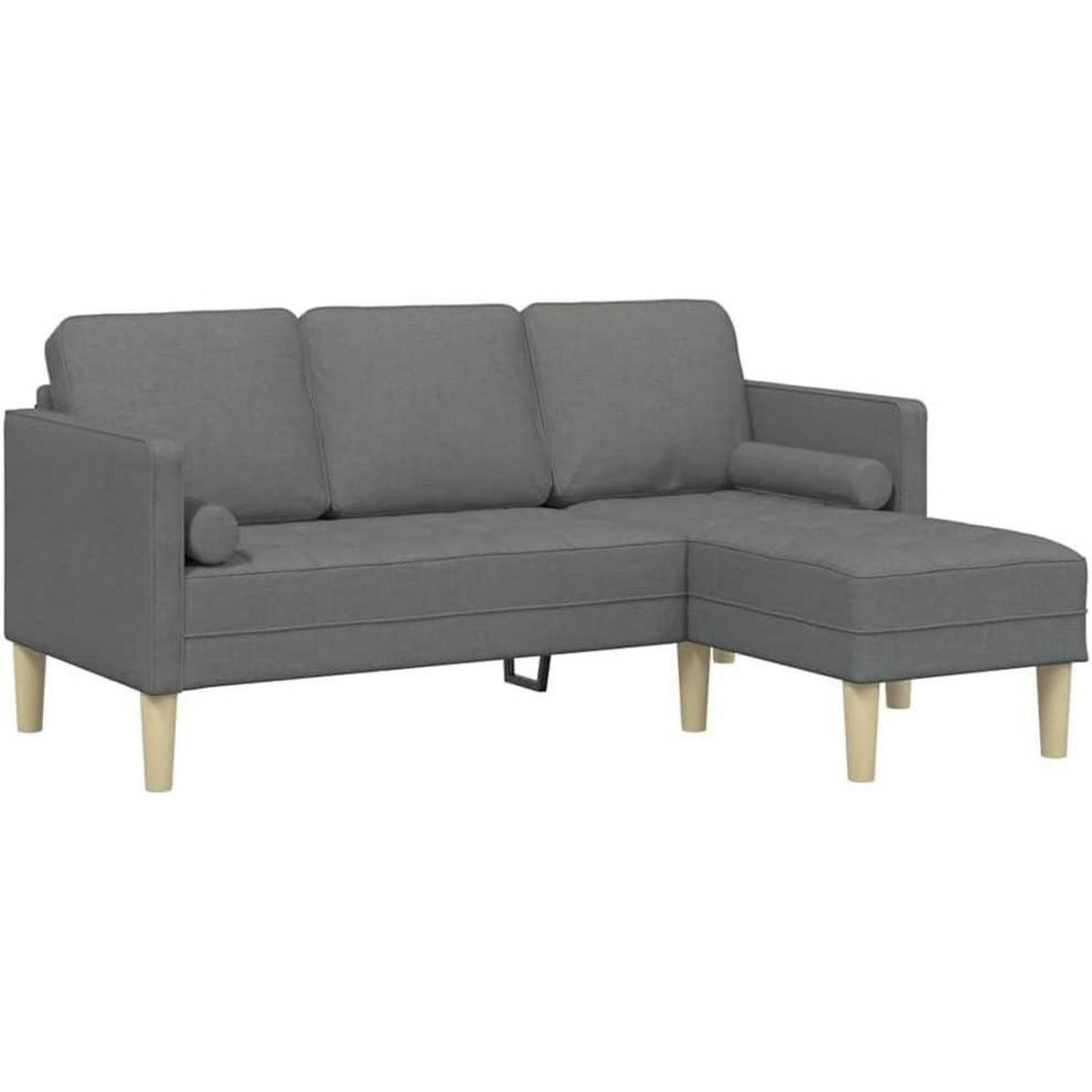 Ecksofa dunkelgrau, L-förmig – Modernes Sofa Set 173x131x67cm