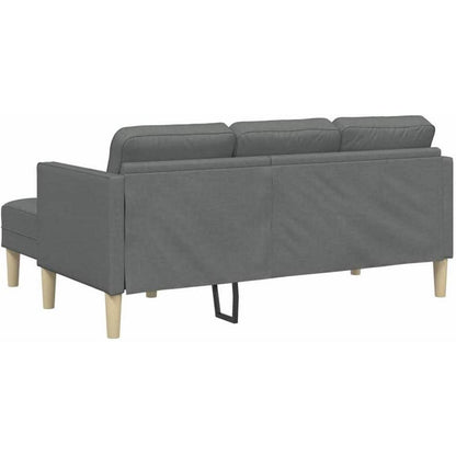Ecksofa dunkelgrau, L-förmig – Modernes Sofa Set 173x131x67cm