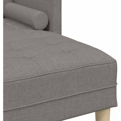 Ecksofa L-Form Taupe – Modernes Sofa Set 173x131x67cm