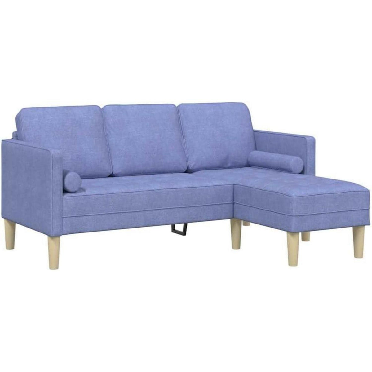 L-förmiges Ecksofa Jeansblau – Modernes Sofa Set 173x131x67cm