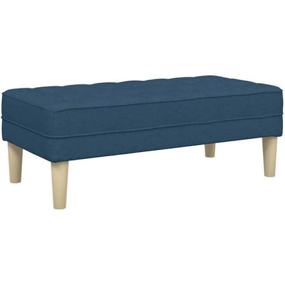 Blaues L-förmiges Ecksofa mit Stoffbezug 173x131x67cm