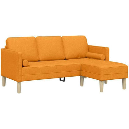 L-förmiges Ecksofa Dunkelgelb – Modernes Sofa Set