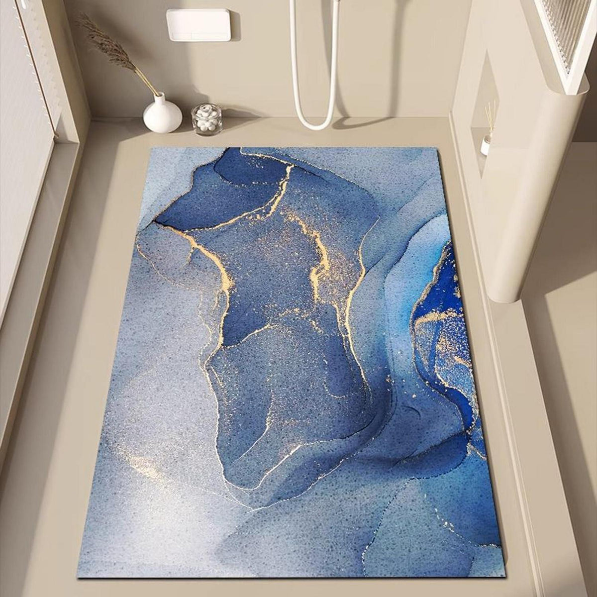 Rutschfeste Duschmatte 90x140 cm mit Ablaufloch
