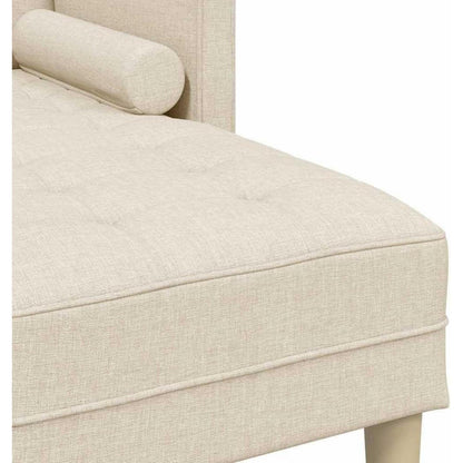 L-förmiges Ecksofa Leinen Stoff 173x131x67 cm Modernes Wohnzimmer Sofa