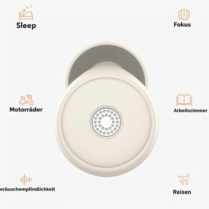 Schlaf-Ohrstöpsel -45dB, Weiche Silikon-Ohrstöpsel mit Tragetasche