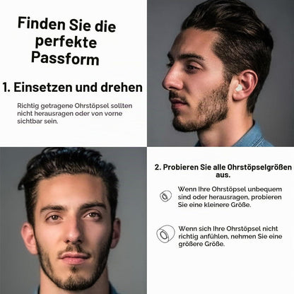 Schlaf-Ohrstöpsel -45dB, Weiche Silikon-Ohrstöpsel mit Tragetasche