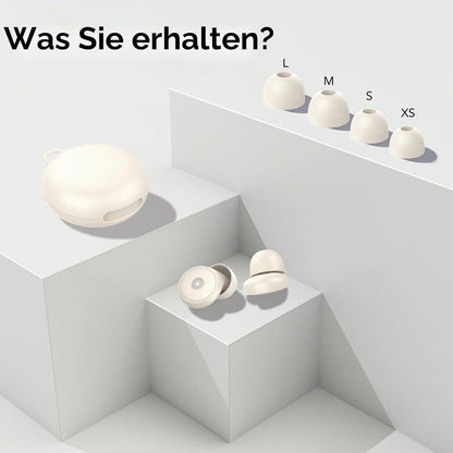 Schlaf-Ohrstöpsel -45dB, Weiche Silikon-Ohrstöpsel mit Tragetasche