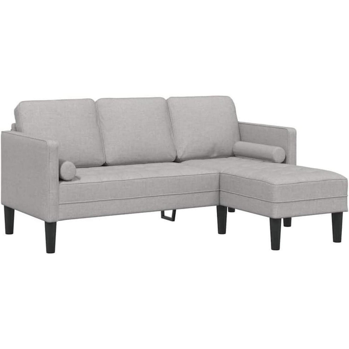 L-förmiges Ecksofa Wolken Grau – Modernes Sofa Set