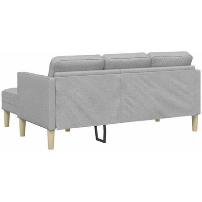 L-förmiges Ecksofa Wolken Grau – Modernes Sofa Set