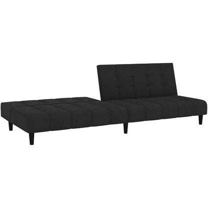 Schlafsofa 2-Sitzer Samt Schwarz – Multifunktional & Komfortabel