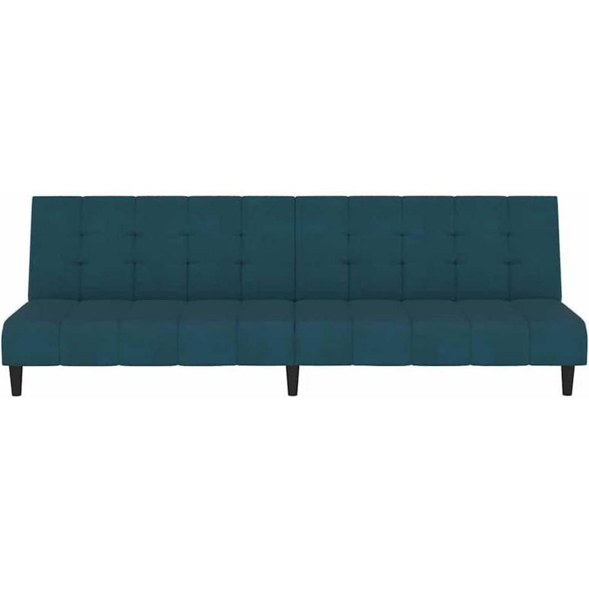 Klappbares Schlafsofa Blau Samt – 2-Sitzer für Wohnzimmer & Gästezimmer