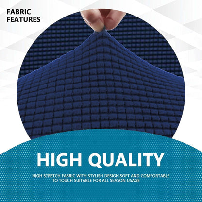 Stretch Sofaüberzug 1-Sitzer Dunkelblau (81-120cm)