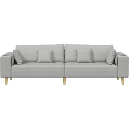 Ecksofa mit Schlaffunktion Wolkengrau – Stoffsofa für das Wohnzimmer