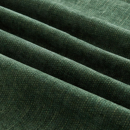 Mittelalter Ecksofa 4-Sitzer mit Ottomane & Rüschenschürze, Grün