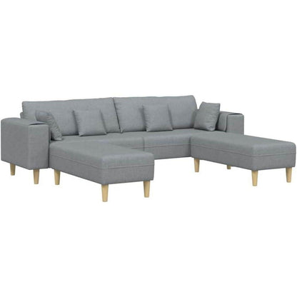 Ecksofa mit Schlaffunktion | Grau | 250x188x76 cm