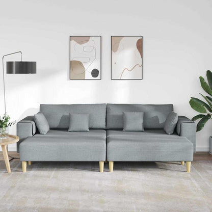 Ecksofa mit Schlaffunktion | Grau | 250x188x76 cm