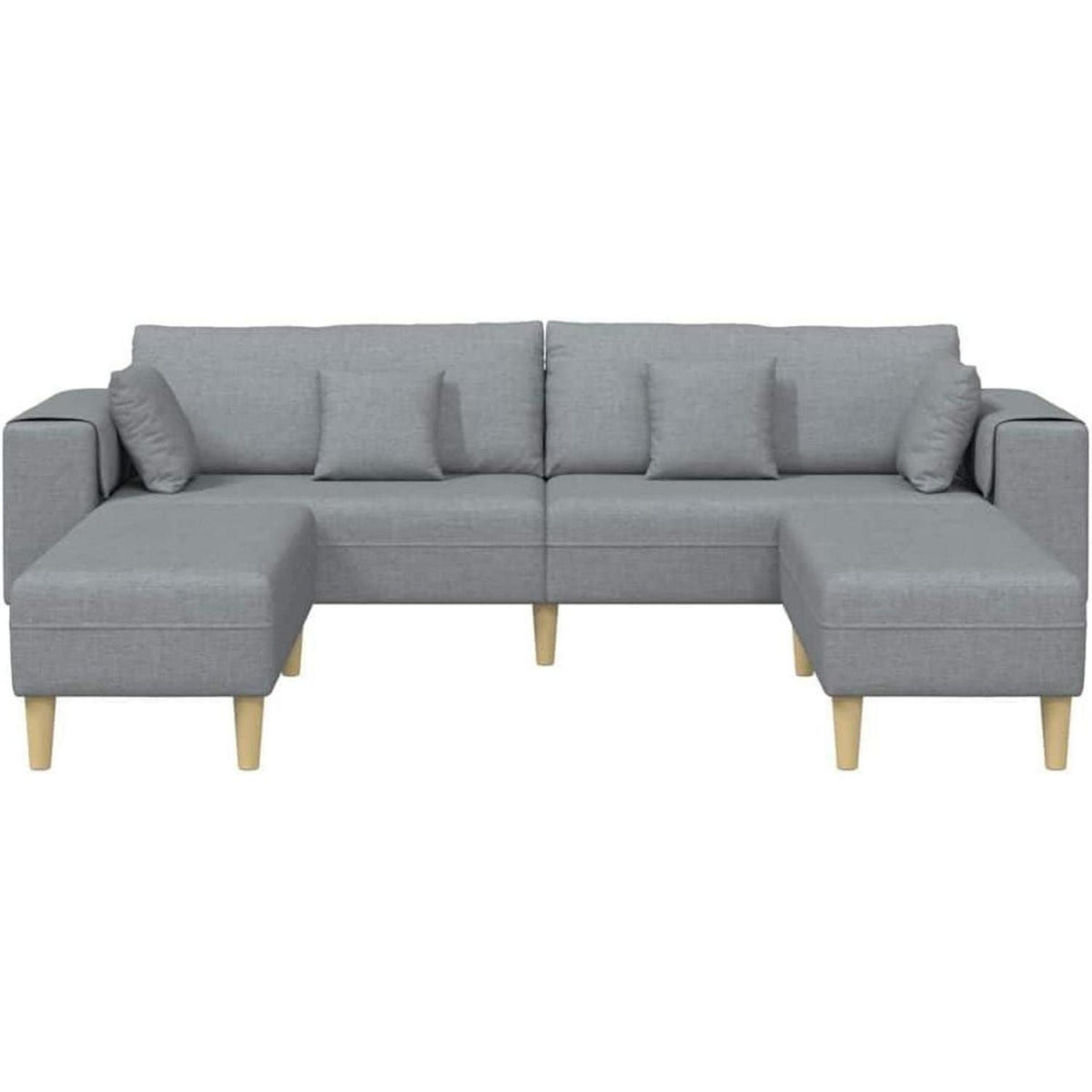 Ecksofa mit Schlaffunktion | Grau | 250x188x76 cm