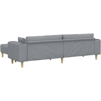 Ecksofa mit Schlaffunktion | Grau | 250x188x76 cm
