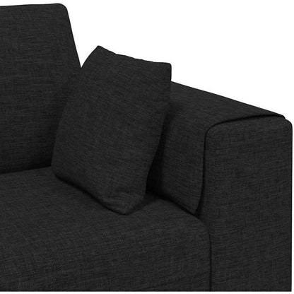 Ecksofa mit Schlaffunktion Schwarz 250x188x76 cm