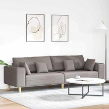 Ecksofa mit Schlaffunktion, Taupe, 250 cm Stoffsofa