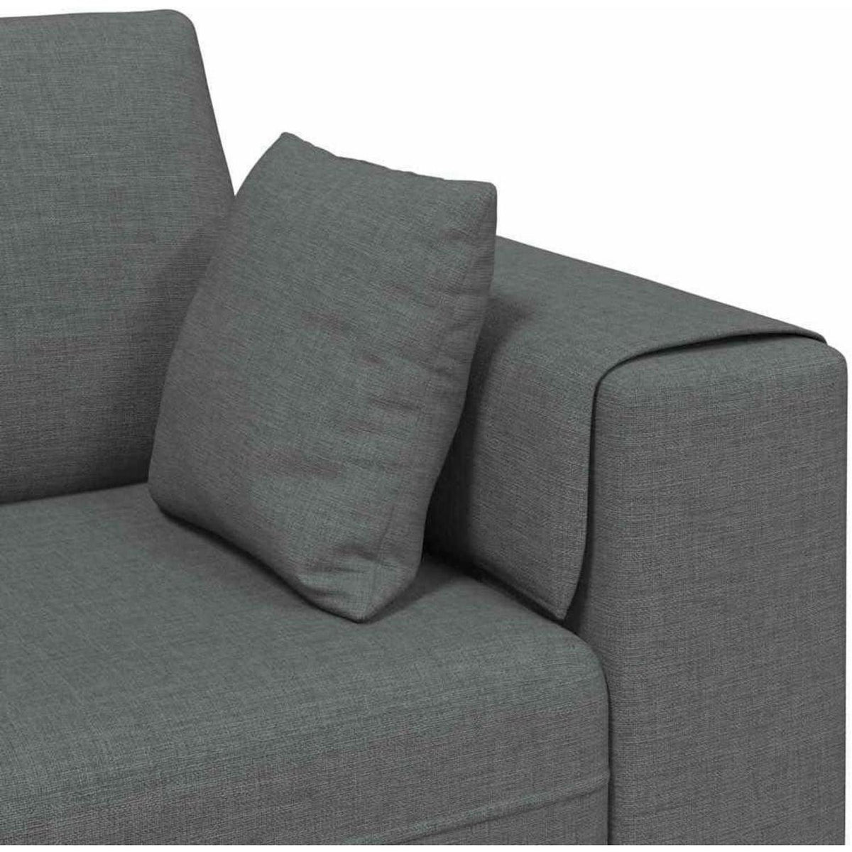 Ecksofa mit Schlaffunktion Dunkelgrau, 250 cm Stoffsofa