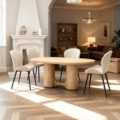 Esszimmerstühle 2er Set – Beige, Ergonomisch & Robust