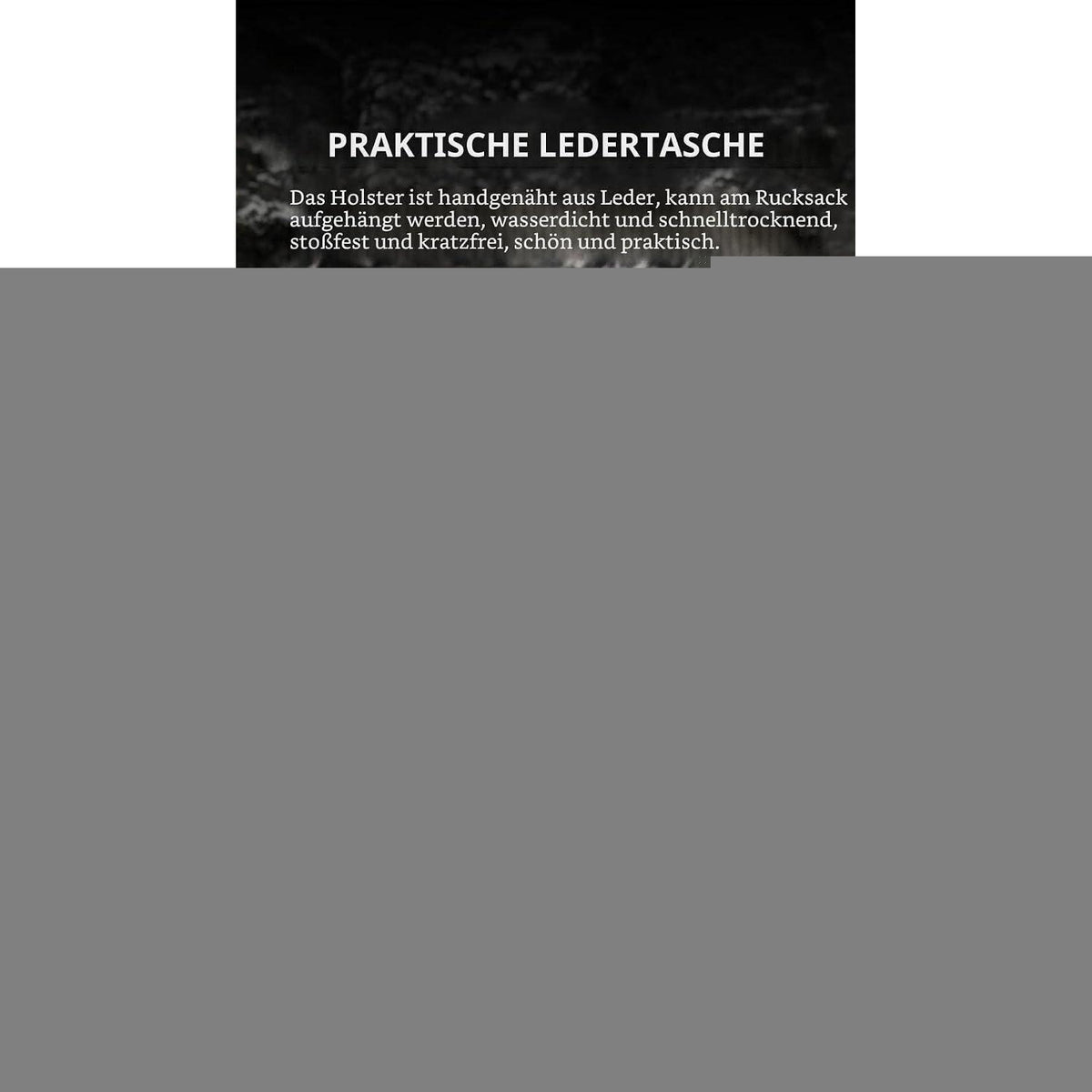 Damast Taschenmesser Outdoor – Edelstahl Klappmesser mit Ledertasche