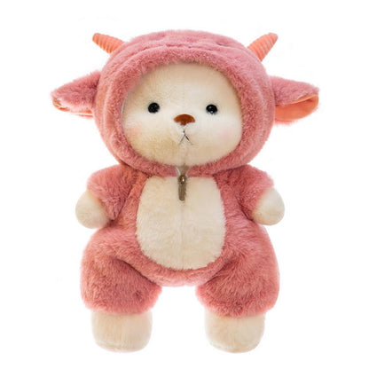 Schaf Kuscheltier 30cm Rosa - Flauschiges Stofftier & Teddybär