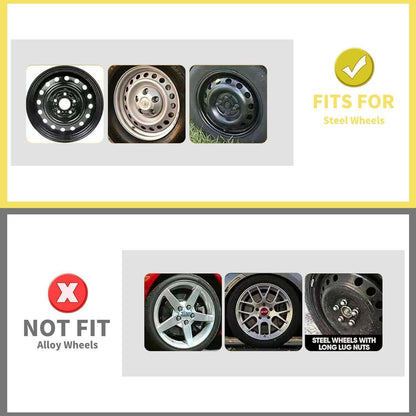 16 Zoll Radkappen Set Grau – Universal Radzierblenden