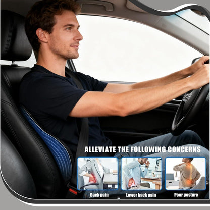 Lendenkissen Auto – Ergonomische Lordosenstütze für Rücken & Sitz
