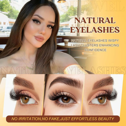 Wimpern-Extensions Set 10-18mm | Lash Kit mit Kleber & Pinzette