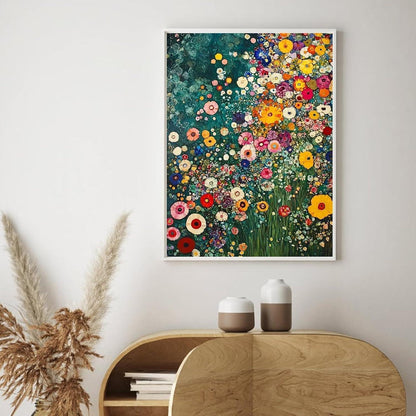 5D Diamond Painting Blumenwiese – Vollbohrer Bastelset 30x40cm