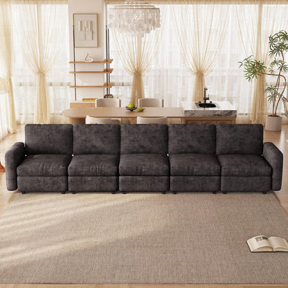 Modulares Samtsofa mit Stauraum – Flexibel & Komfortabel