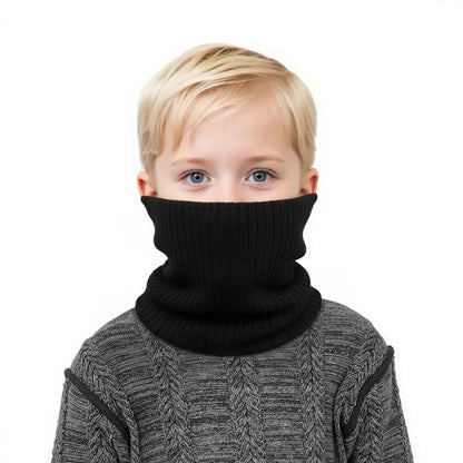 2x Winter Schlauchschal Kinder Schwarz Blau | Halswärmer für Sport