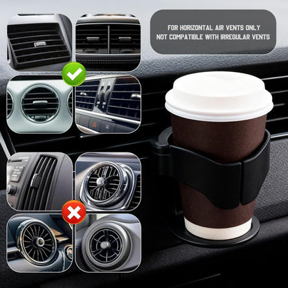 Verstellbarer Auto Getränkehalter Set mit Untersetzer